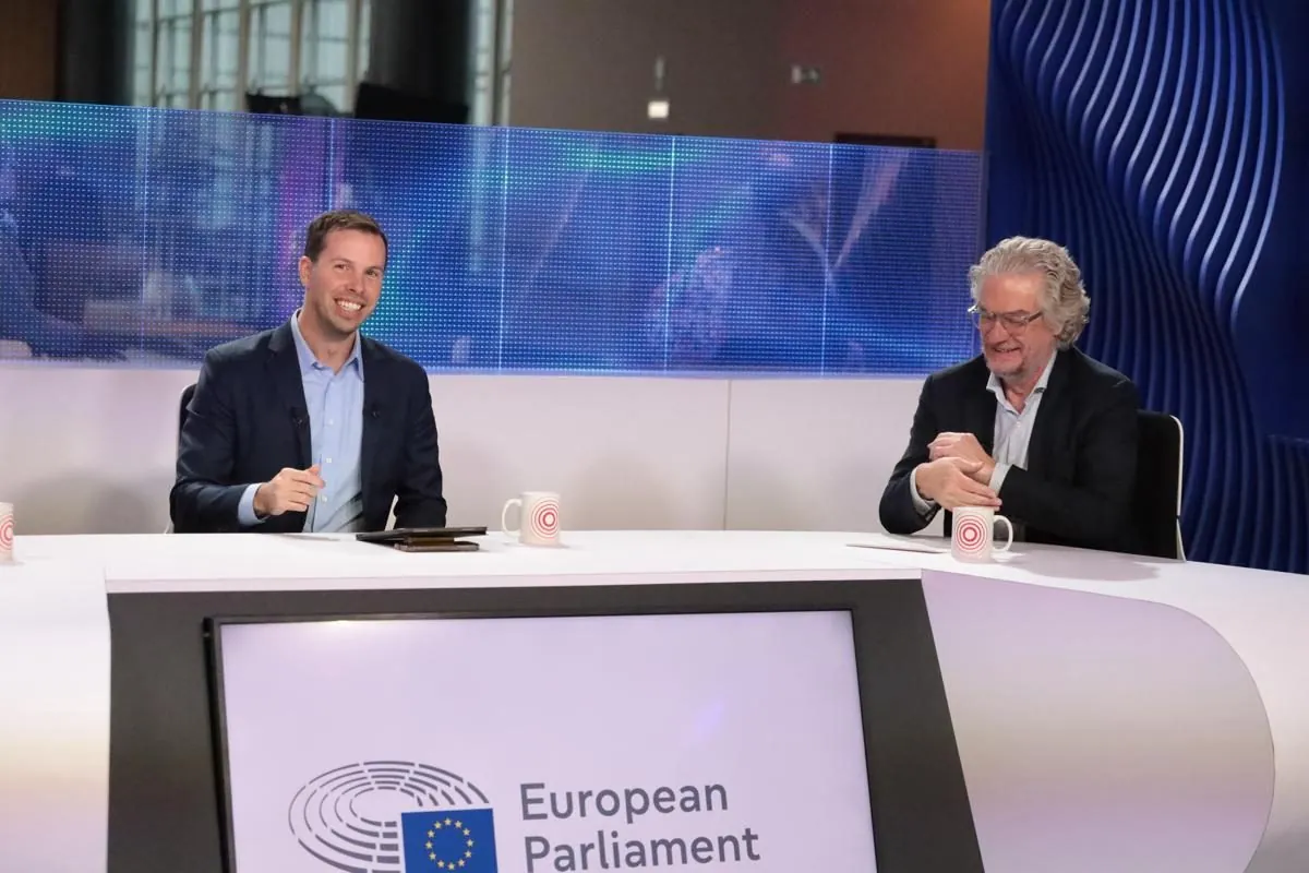 In conversation at the European Parliament studio